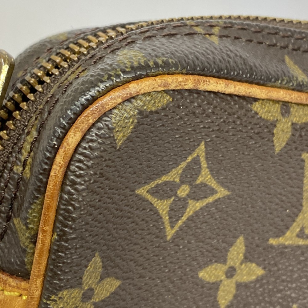 Louis Vuitton Marly Monogram Bag PM Brown Clutch Dragonne - Picture 6 of 9